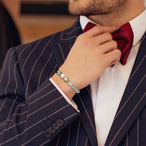 <span class=keywords><strong>Bracelet</strong></span> élastique pour homme en pierre œil-de-chat de 8 mm, fait main <span class=keywords><strong>avec</strong></span> design personnalisé, forme boule classique, bijoux pour homme, vente en gros de pierres précieuses - Product Image 5
