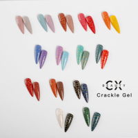 Vernis à ongles gel craquelé, marque privée, personnalisé, bouteille de 15ml, g