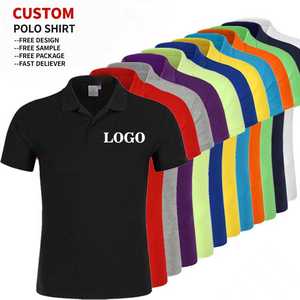 High Quality 100% Cotton Custom Logo OEM Plain Blank Polo T Shirt Men Short Sleeve Custom Embroidery Printing Polo Shirt