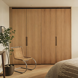 Armoire sur mesure BALOM du sol au plafond, ensemble de meubles de chambre à coucher avec porte à charnières, meubles de chambre à coucher prêts à assembler - Product Image 4