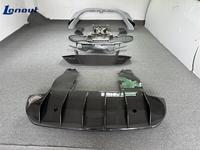 Kit de Carrocería con Parachoques Trasero de Fibra de Carbono Estilo 765LT, Difusor Trasero de Fibra de Carbono y Escape para McLaren 720S