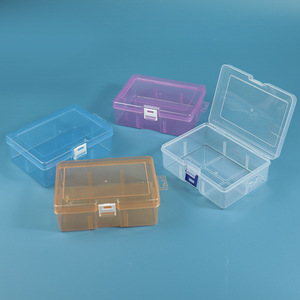 Plastic Desktop Storage Box With Lid Rectangle Office Organizer For Hardware Tools Parts Component Packaging 6 <b>Empty</b> <b>Boxes</b> - Product Image 4