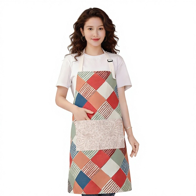 High Quality Fashionable Cotton Canvas Sleeveless Baker Apron Custom Logo Waterproof Dirt-Resistant Adjustable BBQ Garden