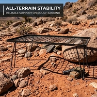 Meilleure Vente Table de Barbecue Pliante Portable en Treillis Métallique pour Camping, Table d'Extérieur pour Brasero, Pique-nique, Plage, Cuisine en Plein Air, Parc