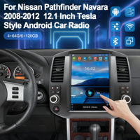 Lecteur multimédia Android Auto Navigation Car-play avec écran tactile de 12,1 pouces pour Nissan Pathfinder Navara 2008 2012