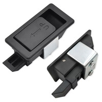 Loquet à ressort pour porte de placard en plastique, petit, plat, caché, pour boîte à outils, clip pour porte de placard