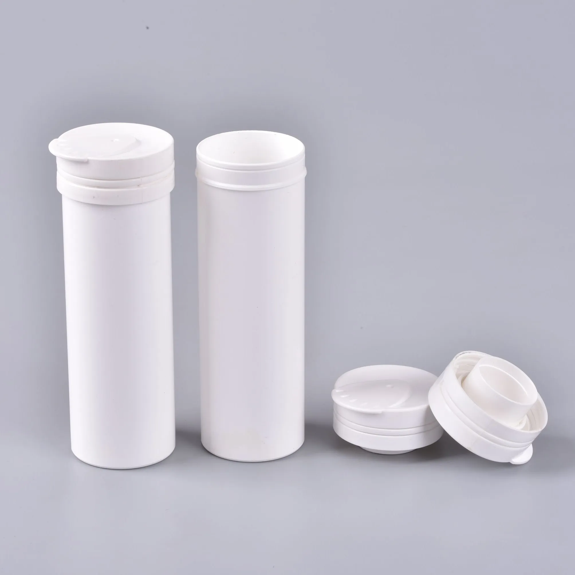 29*99Mm Witte Zink Bruistablet Pillen Verpakking Container Opslag Vitamine C Buis Fles Voor Bruistablet