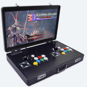 เครื่องเล่นเกมอาร์เคดแบบพับได้ขนาด 24 นิ้ว รุ่น 180 °   จอยสติ๊กแบบเปิดหน้าจอ 2P จอแสดงผล IPS 1080P เกมต่อสู้สไตล์ย้อนยุคสำหรับใช้ในบ้าน บริการ OEM - Product Image 1