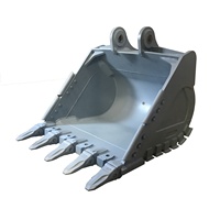 Bac robuste pour PC350/CAT335 1,5 m³ avec structure renforcée/résistant à l'usure/usage moyen/opérations en carrière