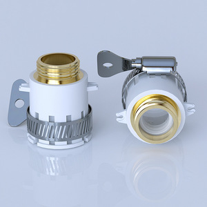 Connecteur de robinet en aluminium 12-16 mm, collier de serrage pour tuyau d'arrosage, tuyau d'eau ou d'huile, installation facile - Product Image 1
