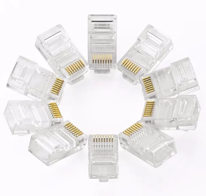 Shielded Rj45 Connector For Cat6, Cat6a, Cat7 Rj45 Pass Through Manufacture Outdoor Copper Socket To Female Cat 6 Rj45 Connector