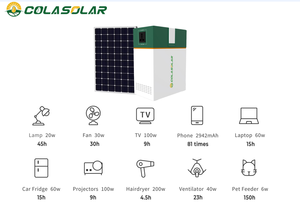 สถานีไฟฟ้าพกพา Cola Solar 1000Wh 200W LiFePO4 ระบบ ESS ออลอินวัน เครื่องกำเนิดไฟฟ้า MPPT คลื่นไซน์บริสุทธิ์ พลังงานแสงอาทิตย์ - Product Image 4