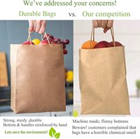 Emballage de cadeau alimentaire artisanal Fsc certifié écologique et personnalisé en gros blanc brun noir sac en papier uni imprimé sac en papier kraft