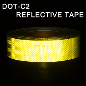 Floresan sarı kireç yeşil yansıtıcı bant 2 "X150FT araba kamyon yapıştırıcı dayanıklı PET reflektör yansıtıcı Sticker yol güvenli için - Product Image 4