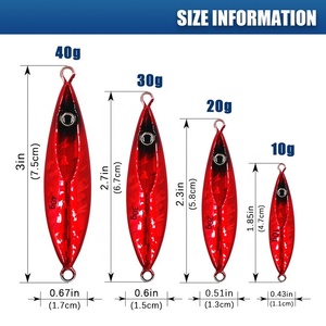 MISTER JIGGING Expédition rapide 24h Vente en gros 10g 20g 30g 40g Jigs métalliques plombés pour la pêche à la traîne et au lancer, Jigs à lancer lent - Product Image 2