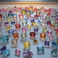 Gema de Zafiro Cultivada en Laboratorio de Alta Calidad Huazhong Gem, Multicolor, 5*7/8*10mm, para Joyería