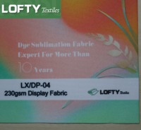 Tissu tricoté imprimable 230 g/m² pour mur d'affichage pop-up, largeur 3,2 m/2,6 m, pour impression numérique par sublimation