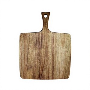 Tabla de Cortar Rectangular de Madera Sostenible Personalizada de 2.0cm de Grosor con Asa, Acabado Natural, Apta para Lavavajillas, Bloque de Corte de Carne para Carnicero - Product Image 6