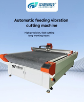 Machine de découpe numérique ZC CNC à couteau rond pour flocage et flexographie, découpeuse manuelle de tissus 1600x1200mm avec adsorption sous vide