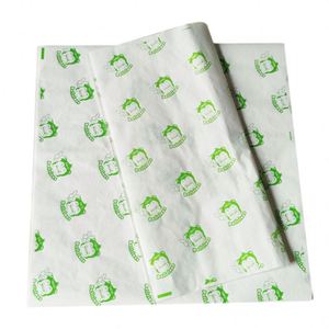 Individuell Bedrucktes Lebensmittelechtes Fettdichtes Papier für Hamburger-Verpackung Lebensmittelverpackung - Product Image 5