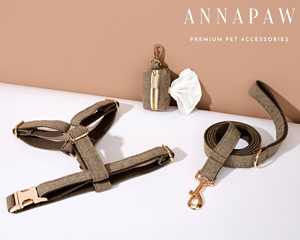 Ensemble collier et harnais pour chiot en velours uni personnalisé avec étiquette de chien personnalisée - Cadeau d'anniversaire - Product Image 5