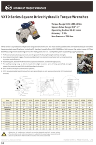 Clé dynamométrique VXTD3 anti-recul haute performance, entraînement 1 pouce, équivalent ENERPAC, pour l'entretien des brides - Product Image 2
