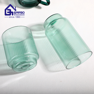 <span class=keywords><strong>Verre</strong></span> à vin à paroi unique à haute teneur <span class=keywords><strong>en</strong></span> borosilicate 380ml fabriqué à la main <span class=keywords><strong>en</strong></span> gros avec verres à pied <span class=keywords><strong>en</strong></span> <span class=keywords><strong>verre</strong></span> de couleur verte personnalisés - Product Image 5