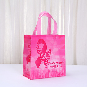 <span class=keywords><strong>Borsa</strong></span> Non tessuta rivestita all'ingrosso per il giorno degli <span class=keywords><strong>infermieri</strong></span> per il modello 3D stampato rosa <span class=keywords><strong>borsa</strong></span> da imballaggio portatile universale - Product Image 4