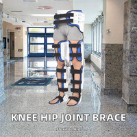 Attelle de fixation articulaire pour membre inférieur, soutien genou-hanche-cheville-pied, orthèse pour la marche et la récupération des fractures