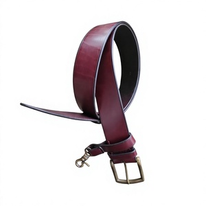Cinturones de Cuero Genuino para Hombre de Natural Crafts con Hebilla Metálica, OEM ODM Personalizables, Precio Directo de Fábrica, Cinturones Personalizables - Product Image 1