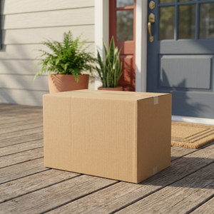 Caja de Cartón Corrugado Marrón para Envíos, Caja de Almacenamiento Industrial de Doble Pared - Product Image 1