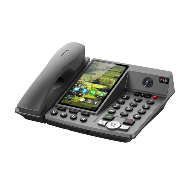 4G Lte SIM Card Fixed Wireless Desk Phone , Smart Android System 5.5 Inch Touch Screen