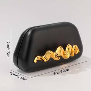 Borsa <span class=keywords><strong>da</strong></span> donna con chiusura in <span class=keywords><strong>oro</strong></span> per festa di nozze, custodia in metallo, <span class=keywords><strong>borsetta</strong></span> <span class=keywords><strong>da</strong></span> donna, pochette <span class=keywords><strong>da</strong></span> <span class=keywords><strong>sera</strong></span> <span class=keywords><strong>da</strong></span> donna - Product Image 4