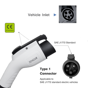 Cargador de Vehículos Eléctricos Móvil ZENCAR EVSE Nivel 2 Tipo 1 SAE J1772 con Enchufe del Reino Unido - Product Image 2
