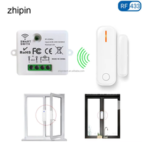 Modul Sensor Pintu Jendela Mini Set Saklar Lampu RF 433MHz 110V 220V 10A Saklar Kontrol Jarak Jauh untuk Otomatisasi Rumah Pintar