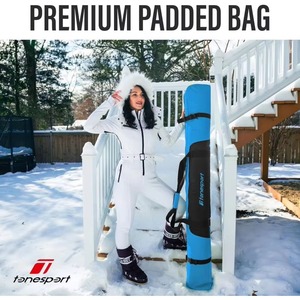 Bolsa de transporte para skiboard con ruedas, bolsa de almacenamiento para snowboard, bolsa de esquí con ruedas Oxford, accesorios deportivos para esquí al aire libre. - Product Image 6