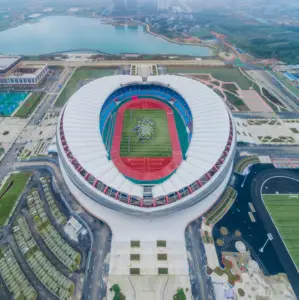 Sportlocaties Dak Stadion Membraan Structuur Constructie Ptfe Membraan Structuur Sportstadion