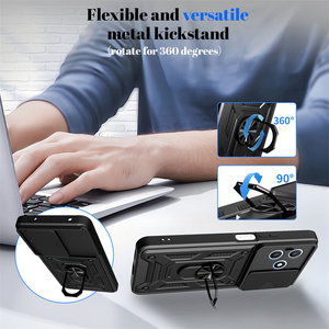 Funda Protectora Antigolpes con Anillo y Cubierta Deslizante para Cámara para <span class=keywords><strong>Honor</strong></span> X9d, Magic8 Lite, X6d, 600 Lite, X9c, <span class=keywords><strong>X8</strong></span> - Product Image 3