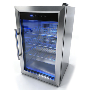 CB Mini Commercial Refrigerator Stainless Steel and Glass Door <b>Fridge</b> for Household Outdoor Kitchen Free-standing Installation H - Product Image 5
