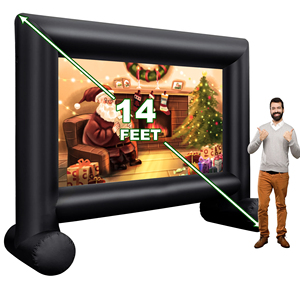 14feet <b>Mini</b> Size Inflatable Outdoor Projector Screen <b>TV</b> Movie Inflatable Screen Outdoor Inflatable Outdoor Projector Scr - Product Image 1