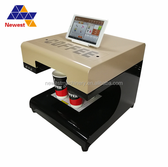 4 Cup Selfie Coffee Printer With USB Contact Edible Food Printer Coffee Printer/edible Cake Printing Machine