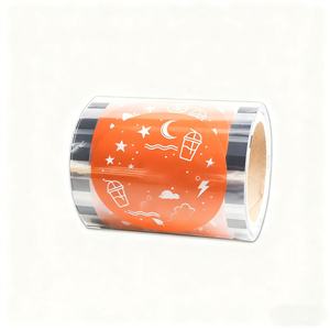 Customized PP Food Sealing Film Cup Packaging Laminated <b>Roll</b> Film Printed Flexible Composite Plastic Paper Boba <b>Bubble</b> Tea - Product Image 4