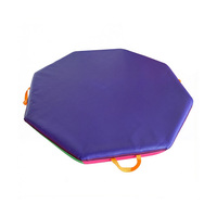 Dôme d'équilibre en mousse PVC en forme de champignon arc-en-ciel avec poignées latérales, pour enfants de 3 ans et plus, usage commercial intérieur, équipement d'entraînement sensoriel
