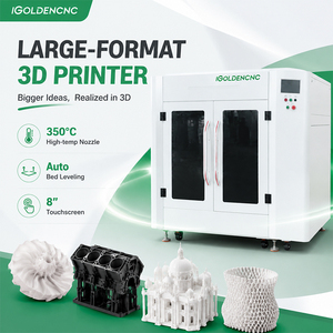 Imprimante 3D FDM industrielle haute performance IGOLDENCNC 1000x1000x1000mm pour la sculpture et le prototypage, construite avec une structure F entièrement soudée avec précision - Product Image 1