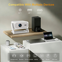 Mini projecteur CRE F1 360 °   Support de cardan et 180 °   Projecteur intelligent rotatif 1080p Android 9, home cinéma portable