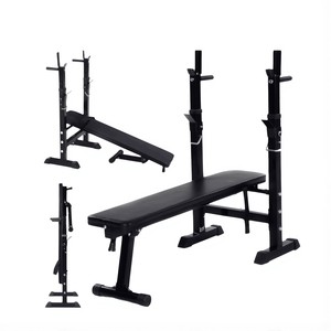 CooSport Adjustable Foldable Metal Squat Rack <strong>Bench</strong> with Dumbbell Support and <strong>Bench</strong> Press Portable <strong>Weight</strong> <strong>Lifting</strong> Gym Equipment - Product Image 2