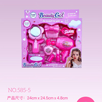 LASIVE TOYS Ensemble de jeu d'imitation : Maquillage et coiffure de princesse, Jouets de jeu de rôle pour filles, Ensemble de jeu d'imitation Salon de beauté et coiffure