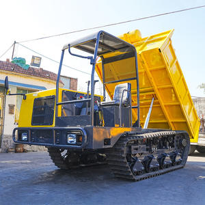 รถดัมพ์ตีนตะขาบไฮดรอลิก รุ่นขายดี ได้มาตรฐาน CE EPA Euro 5 ใช้ยางรองตีน รถขนส่งขนาดเล็ก รถดัมพ์ดีเซลสำหรับงานเกษตร - Product Image 2