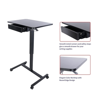 Bureau d'ordinateur moderne 2025 de style nouveau pour la maison et le bureau, réglable en hauteur avec fonction assis-debout et chaises de bureau incluses, idéal pour l'utilisation d'un ordinateur portable - Product Image 2