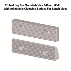 Mordaza acanalada Ttake para tornillo de banco modular de 100 mm de ancho con superficie de sujeción ajustable para tornillos de banco - Product Image 2